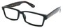 Angle of The Snider in Glossy Black with Tortoise Frame, Women's and Men's  