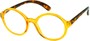 Angle of The Sheldon in Clear Yellow, Women's and Men's  