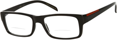 Angle of The Statewood Bifocal in Black, Women's and Men's Rectangle Reading Glasses