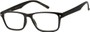 Angle of The Windsor in Black, Women's and Men's Retro Square Reading Glasses