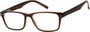 Angle of The Windsor in Brown, Women's and Men's Retro Square Reading Glasses