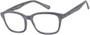 Angle of The Rustic in Grey, Women's and Men's Retro Square Reading Glasses