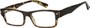 Angle of The Kirk in Tan/Brown Tortoise, Women's and Men's Rectangle Reading Glasses