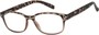 Angle of The Barker in Grey/Tortoise, Women's and Men's Retro Square Reading Glasses