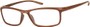 Angle of The Eddie in Brown "Wood Look", Women's and Men's Rectangle Reading Glasses