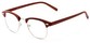 Angle of The Fig in Brown, Women's and Men's Browline Reading Glasses