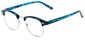 Angle of The Fig in Blue Tortoise, Women's and Men's Browline Reading Glasses
