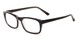 Angle of The Arthington in Glossy Black, Women's and Men's Rectangle Reading Glasses