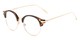Angle of The Chester in Tortoise/Gold, Women's and Men's Browline Reading Glasses