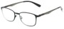 Angle of The Masterpiece in Black, Women's and Men's Square Reading Glasses