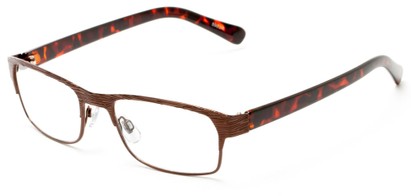 Angle of The Fort Worth in Bronze/Tortoise, Women's and Men's Browline Reading Glasses