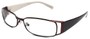 Angle of The Kent in Bronze and White, Women's and Men's Rectangle Reading Glasses