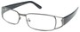 Angle of The Kent in Grey and Black, Women's and Men's Rectangle Reading Glasses