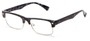 Angle of The Dickens in Grey Tortoise, Women's and Men's Browline Reading Glasses