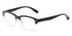 Angle of The Pluto in Matte Black, Women's and Men's Browline Reading Glasses
