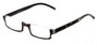 Angle of The Brent in Black/White Tortoise, Women's and Men's Rectangle Reading Glasses