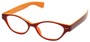 Angle of The Cat in Red and Orange, Women's Cat Eye Reading Glasses