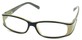 Angle of The Mia in Black and Green Frame, Women's and Men's  