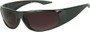 Angle of The Lance Bifocal Reading Sunglasses in Green with Smoke, Women's and Men's Sport & Wrap-Around Reading Sunglasses