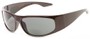 Angle of The Lance Bifocal Reading Sunglasses in Brown with Smoke, Women's and Men's Sport & Wrap-Around Reading Sunglasses