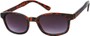 Angle of The Agent Bifocal Reading Sunglasses in Tortoise with Smoke, Women's and Men's Retro Square Reading Sunglasses