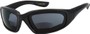 Angle of The Glacier Bifocal EVA Safety Goggles in Black with Smoke Lenses, Women's and Men's Sport & Wrap-Around Reading Sunglasses