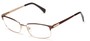 Angle of Adler by felix + iris in Brown + Gold, Women's and Men's Browline Reading Glasses