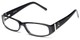 Angle of Arden by felix + iris in Black, Women's Rectangle Reading Glasses