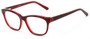 Angle of Ashton by felix + iris in Dark Red, Women's Retro Square Reading Glasses