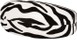 Angle of Extra Large Zebra Reading Glasses Case #685 in Black/White Zebra, Women's and Men's  