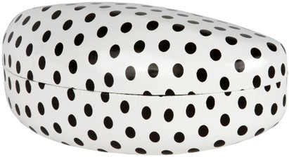 Angle of Extra Large Polka Dot Case in White Polka Dot, Women's and Men's  