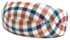 Angle of Extra Large Plaid Reading Glasses Case in Orange/Red/Navy, Women's and Men's  Hard Cases