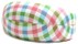 Angle of Extra Large Plaid Reading Glasses Case in Pink/Blue/Green, Women's and Men's  Hard Cases