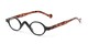 Angle of The Basil in Black/Tortoise, Women's and Men's Oval Reading Glasses