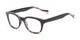 Angle of The Kipling Customizable Reader in Black Fade, Women's and Men's Retro Square Reading Glasses