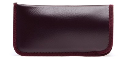 Angle of Large Reading Glasses Pouch in Wine Red, Women's and Men's  Soft Cases / Pouches