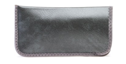 Angle of Large Reading Glasses Pouch in Grey, Women's and Men's  Soft Cases / Pouches