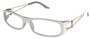 Angle of The Dinah in White and Grey Frame, Women's and Men's  