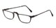Angle of The Carbon in Black, Women's and Men's Rectangle Reading Glasses