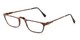 Angle of The Carbon in Brown Marble, Women's and Men's Rectangle Reading Glasses