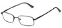 Angle of Chadwick by felix + iris in Black, Women's and Men's Rectangle Reading Glasses
