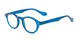 Angle of The Channing Blended Bifocal Computer Reader in Arctic Blue, Women's and Men's Round Reading Glasses