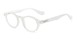 Angle of The Channing Blended Bifocal Computer Reader in Clear, Women's and Men's Round Reading Glasses