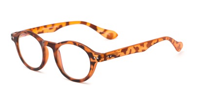 Angle of The Channing Blended Bifocal Computer Reader in Tortoise, Women's and Men's Round Reading Glasses