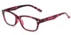 Angle of The Comet in Pink Tortoise, Women's and Men's Rectangle Reading Glasses