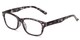Angle of The Comet in Grey Tortoise, Women's and Men's Rectangle Reading Glasses