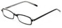 Angle of The Sedgwick Customizable Reader in Black, Women's and Men's Retro Square Reading Glasses