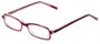 Angle of The Sedgwick Customizable Reader in Burgundy Red, Women's and Men's Retro Square Reading Glasses