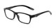 Angle of The Beasley in Black/Grey, Women's and Men's Rectangle Reading Glasses