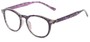 Angle of The Holden in Purple Tortoise, Women's and Men's Round Reading Glasses